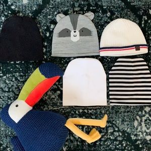 ❤️SOLD❤️Boys Beanie Bundle - 0-6 months
